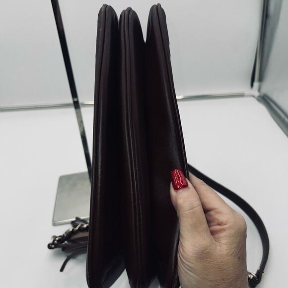 Kate Spade Laser Cut Chain Double Handle Shoulder Leather Bag - Picture 15 of 16